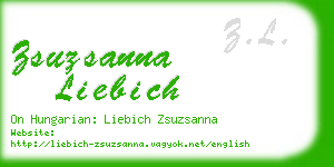 zsuzsanna liebich business card